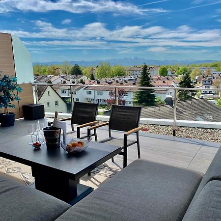 Penthouse Apartment Mit Alpenblick Friedrichshafen Exterior foto
