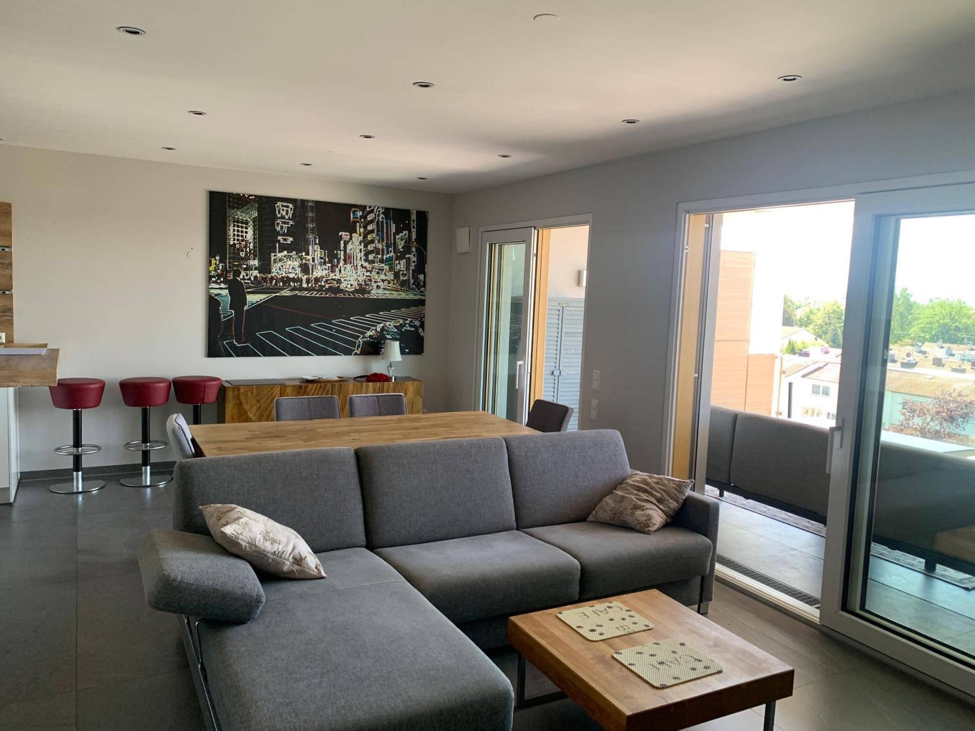 Penthouse Apartment Mit Alpenblick Friedrichshafen Exterior foto